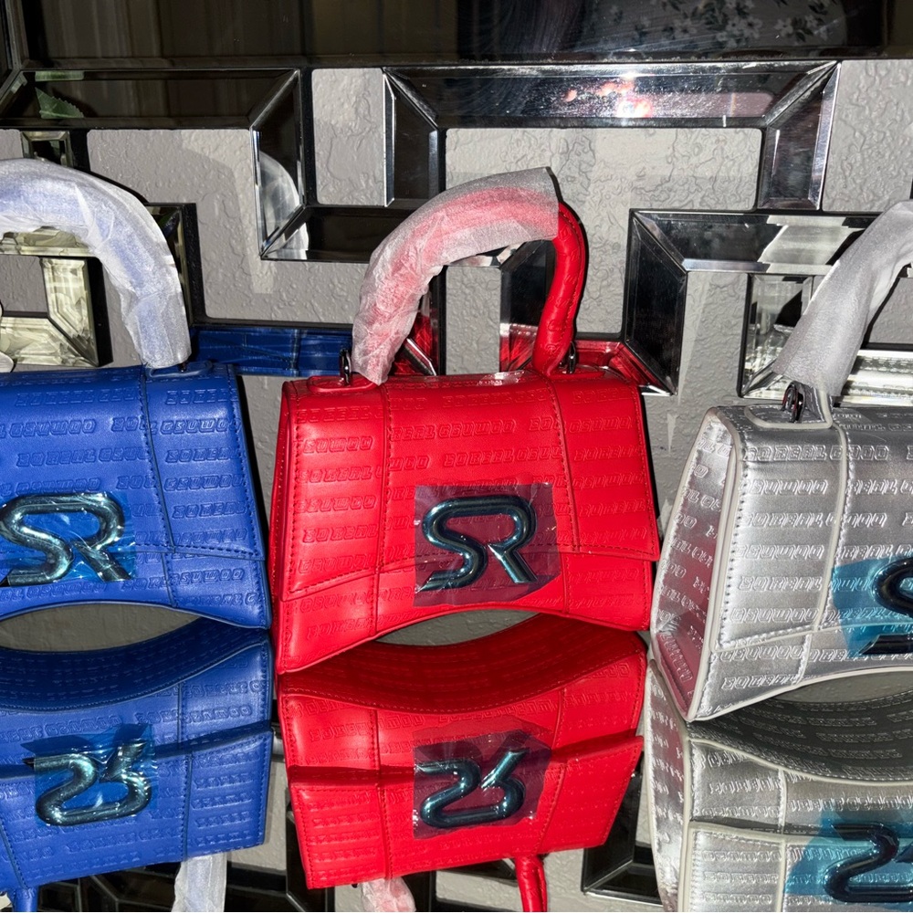 Bold Red Mini Bag with Modern Design